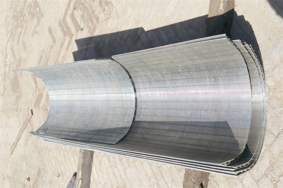 Profile Wedge Wire Wastewater Drum Screen Arc 120 Degree Non Clogging