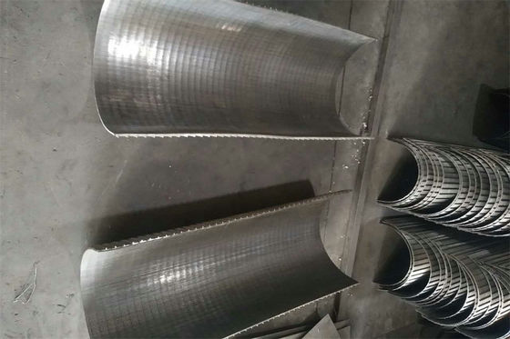 Arc Filter Sieve Bend Screen Wedge Wire 0.6mm Slot For Wastewater Equipment