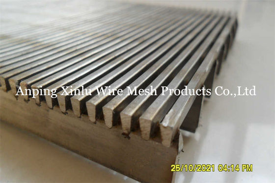 Static V Wire Screens SS 304 316L Wedge Wire Wire Welded Panels