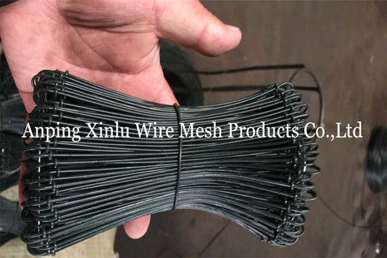 Binding Double Loop Rebar Tie Wire PVC Coated Q235 BWG16 10cm Length Bar Tie Wire