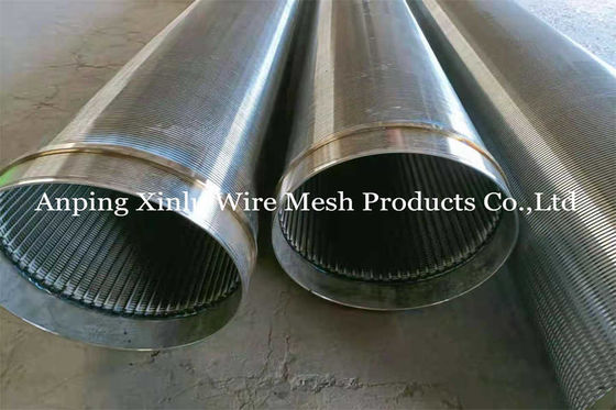6m Standard Length Wire Wrapped Continuous Slot Johson Water and Oil Well Screens with Q235 Mild Steel Material