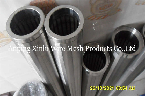 Stainless Steel Wedge Wire Water Well Screen Pipe With 0.5mm Slot