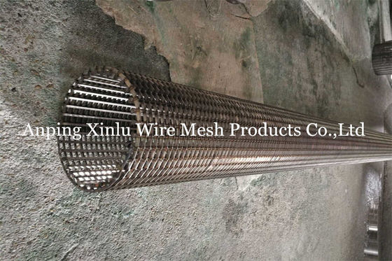 Duplex 2205 Spiral Wedge Wire Screen Pipe OD137mm Point Outside
