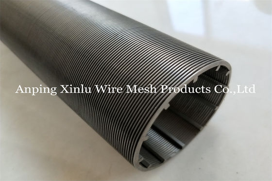Duplex 2205 Spiral Wedge Wire Screen Pipe OD137mm Point Outside