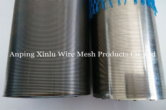 Duplex 2205 Spiral Wedge Wire Screen Pipe OD137mm Point Outside