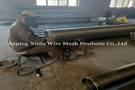 Oil Drilling Stainless Steel Wedge Wire Screen Pipe Continuous Slot 0.04&quot; 10ft