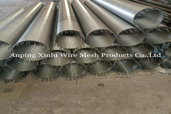 Oil Drilling Stainless Steel Wedge Wire Screen Pipe Continuous Slot 0.04&quot; 10ft