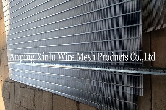 Stainless Steel Wedge Wire Screen Panel Sheets 8ft X 4ft With Slot 1.2mm 0.8mm