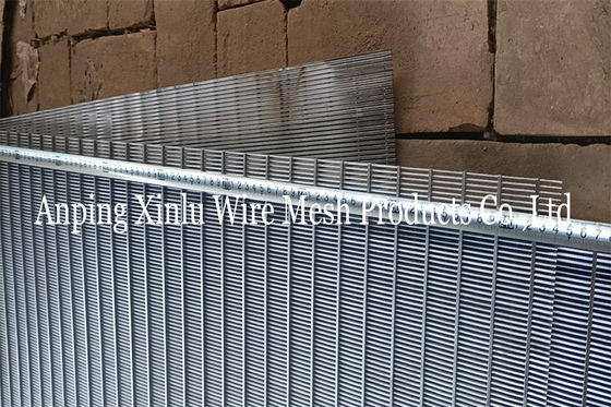 Stainless Steel Wedge Wire Screen Panel Sheets 8ft X 4ft With Slot 1.2mm 0.8mm