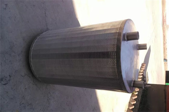 Reverse Bake Flush Rotary Screen Drum Wedge Wire Cylindrical OD450 x 500mm