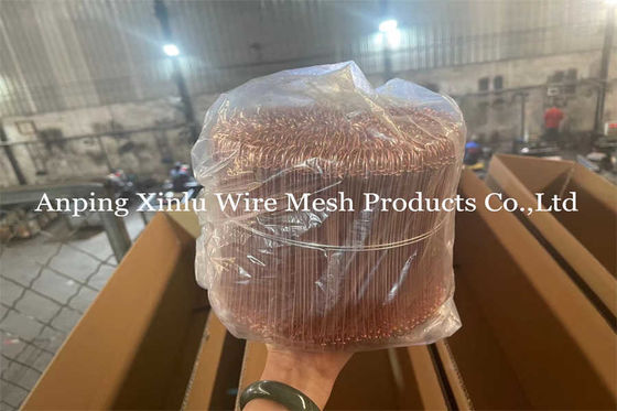 Copper Coated Double Loop Binding Bar Tie Wire 200mm Length 2.48kg Weight/Bundle Rust &amp; Corrosion Resistant