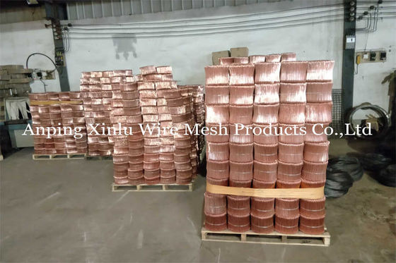 Copper Coated Double Loop Binding Bar Tie Wire 200mm Length 2.48kg Weight/Bundle Rust &amp; Corrosion Resistant