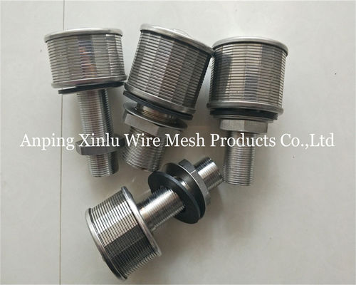 1Ton 100N 57mm Stainless steel wedge wire Johnson Bottom Strainer Nozzle with Filter Precision 50-300μm