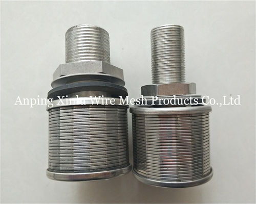 1Ton 100N 57mm Stainless steel wedge wire Johnson Bottom Strainer Nozzle with Filter Precision 50-300μm