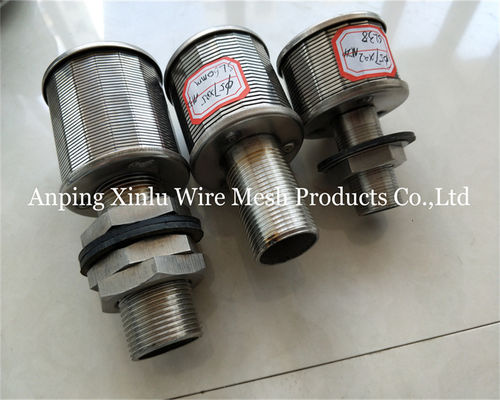 1Ton 100N 57mm Stainless steel wedge wire Johnson Bottom Strainer Nozzle with Filter Precision 50-300μm
