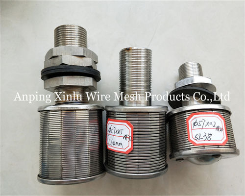 1Ton 100N 57mm Stainless steel wedge wire Johnson Bottom Strainer Nozzle with Filter Precision 50-300μm