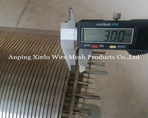 Galvanized 2.5x4mm Welded Profile Vee Wire Screen Tube for Water Treatment and Industrial  Filtering Applications