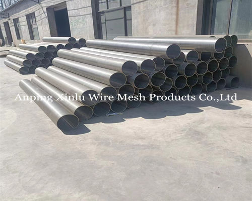 Galvanized 2.5x4mm Welded Profile Vee Wire Screen Tube for Water Treatment and Industrial  Filtering Applications