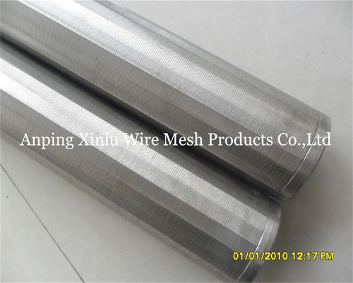 V Wire Screen Tube 0.05-5mm Slot Wedge Wire Screen Pipe for Wastewater Treatment and Chemical Process