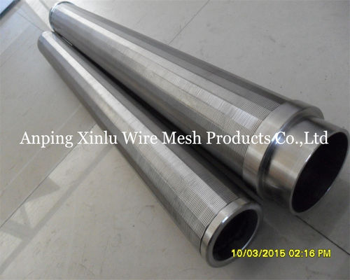 V Wire Screen Tube 0.05-5mm Slot Wedge Wire Screen Pipe for Wastewater Treatment and Chemical Process