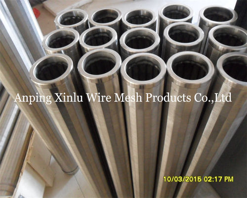 V Wire Screen Tube 0.05-5mm Slot Wedge Wire Screen Pipe for Wastewater Treatment and Chemical Process