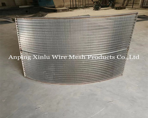 SS 321 Wedge Wire johnson type Sieve Bends Welded Edge 1.5X20mm Support Bar