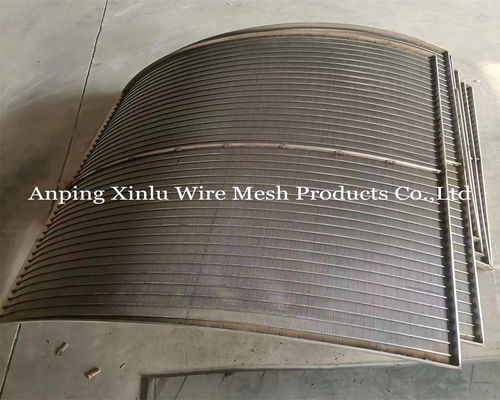 SS 321 Wedge Wire johnson type Sieve Bends Welded Edge 1.5X20mm Support Bar