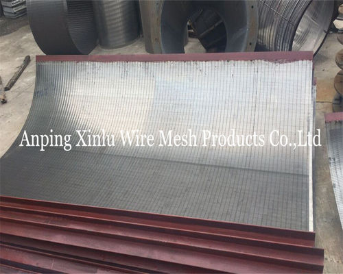 SS 321 Wedge Wire johnson type Sieve Bends Welded Edge 1.5X20mm Support Bar