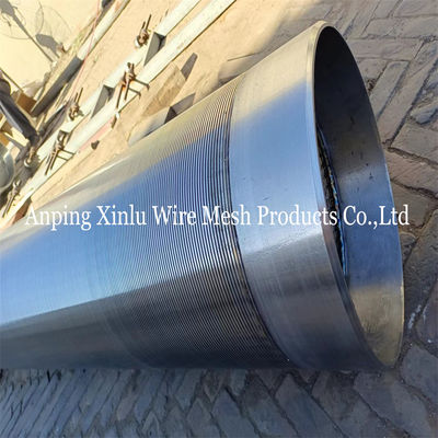 Diameter 426mm No Magnetic Tri-Wire Wrapped  Johnson Water Well Screen Pipe With Anti-Corrosion For Tube Well Filtration