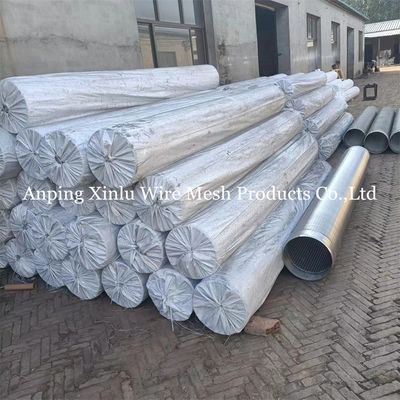 Diameter 426mm No Magnetic Tri-Wire Wrapped  Johnson Water Well Screen Pipe With Anti-Corrosion For Tube Well Filtration
