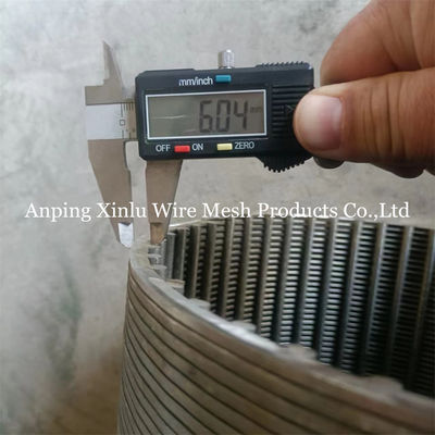 3x6mm Wire Water Well Screen Pipe 1&quot; to 200&quot; for Oil/Gas/Mining/Motor/Pump/Sewage Treatment/Groundwater Treatment/Waste