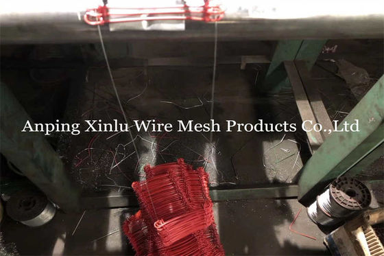 Double Loop Tie Wire - Red - 500pcs per Bundle, Galvanized  Loop Tie Wire For Supermarket Family Courtyard Fence Binding