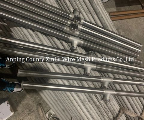 Round 316L Stainless Steel Filter Element 30mm Slot Wedge Wire Pipe Non Magnetic