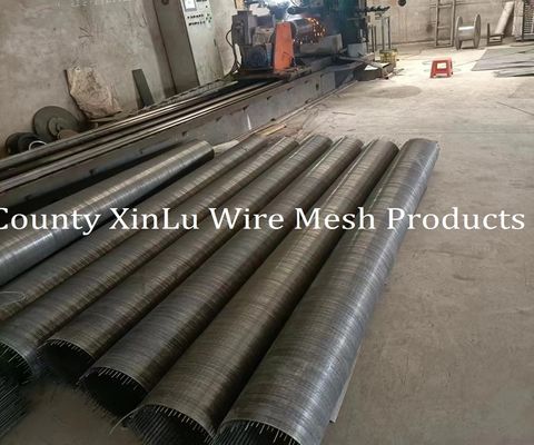 Energy Saving Wedge Wire Wrapped Screens 4m Length Filter Rating 80% 1.0mm Slot