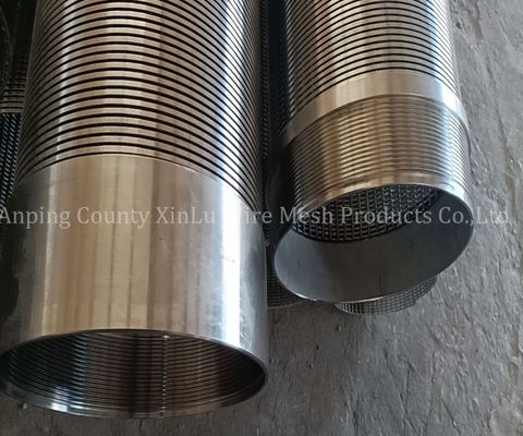 Energy Saving Wedge Wire Wrapped Screens 4m Length Filter Rating 80% 1.0mm Slot