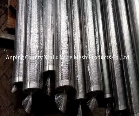 Energy Saving Wedge Wire Wrapped Screens 4m Length Filter Rating 80% 1.0mm Slot