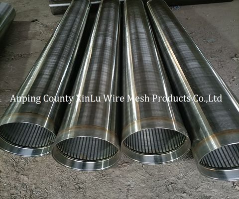 Energy Saving Wedge Wire Wrapped Screens 4m Length Filter Rating 80% 1.0mm Slot