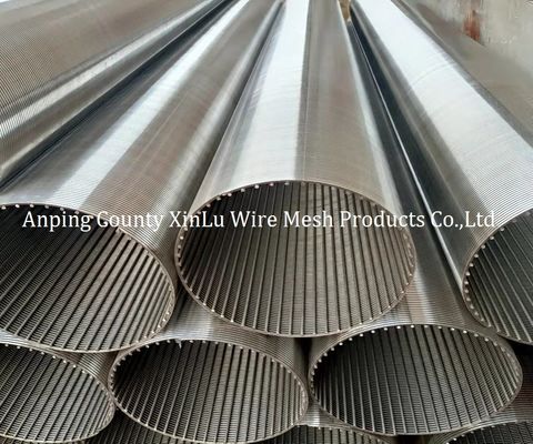 Energy Saving Wedge Wire Wrapped Screens 4m Length Filter Rating 80% 1.0mm Slot