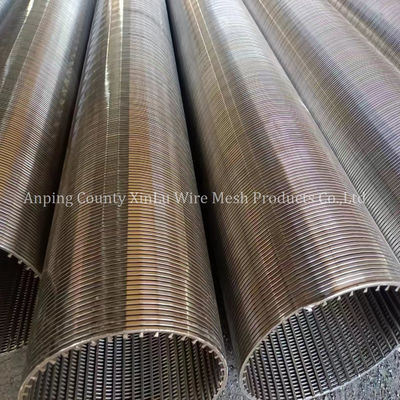 2.9m Wire Wrapped Stainless Steel Sand Control Screen Pipe for Water Well Drilling