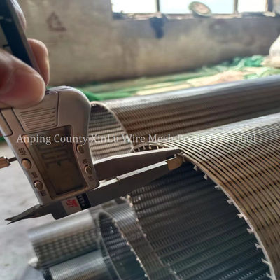 Pressure Vee Wire Wrapped Sand Control Water Well Screen Tubes with Welded Baffle Rings Connection