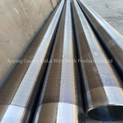Pressure Vee Wire Wrapped Sand Control Water Well Screen Tubes with Welded Baffle Rings Connection