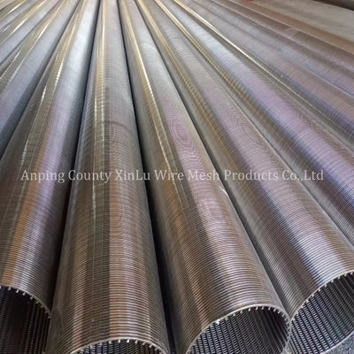 Stainless Steel 201 205 321 304 304L 316 316L Sand Control Wedge Wire Oil Well Screen Tube Strainer Pipe