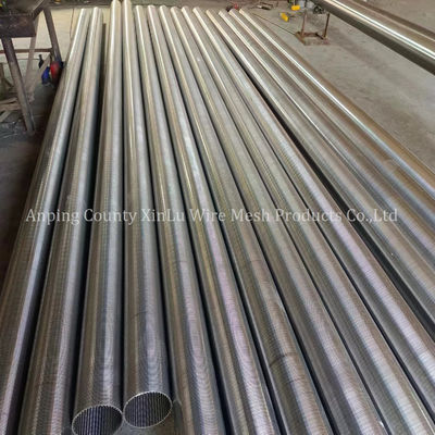 Stainless Steel 201 205 321 304 304L 316 316L Sand Control Wedge Wire Oil Well Screen Tube Strainer Pipe
