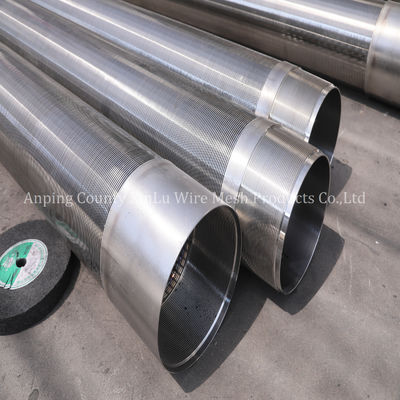 14&quot; Water Well Filter Johnson Screen Pipe with Wrapped Wire 3x6mm Fitting NPT For Groundwater Well Drilling