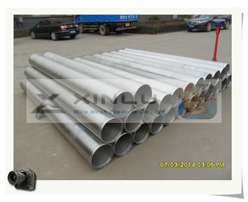 Sand Control Water Well Screen Pipe 5 - 11mm Thickness Anti Corrosion Pipe