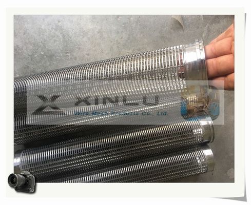 114mm Wedge Wire Screen Pipe All Welded 304 Stainless Steel Pipe Anti Corrosion