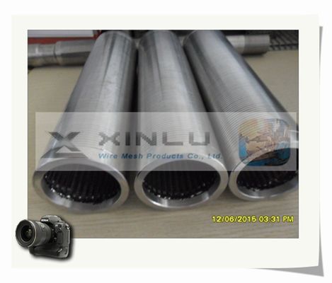 Sand Control Water Well Screen Pipe 5 - 11mm Thickness Anti Corrosion Pipe