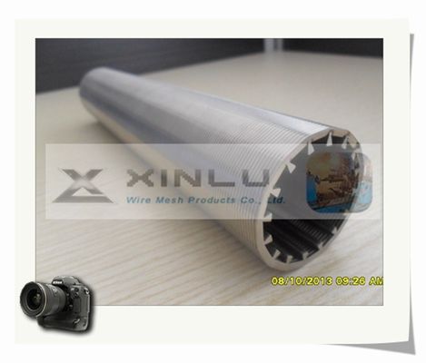 Filter Water Well Screen Pipe Wire Wrapped SS304L V Shape Strainer Pipe