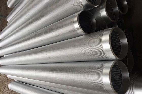 V Shaped 219mm Wedge Wire Screen Pipe All Welded 304 Stainless Steel Round Tubing