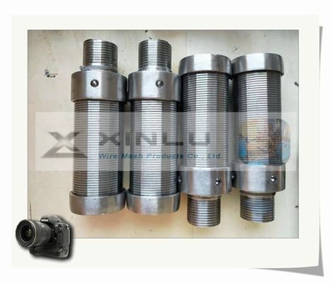 38mm Diameter 316L Stainless Steel Wire Screen 0.15mm Slot G3/ 4&quot; Male Threaded
